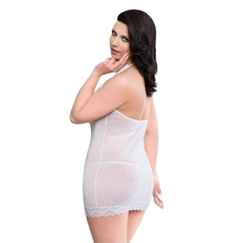 Koszulka nocna Tess Plus Size biała XL SoftLine Collection