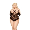 Body erotyczne Bona koronkowe SoftLine Plus Size black XL