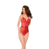 Body koronkowe Linda SoftLine Collection czerwone M/L