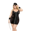 Kostium policjantki SoftLine Collection czarny 3XL