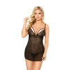 Koszulka tiulowa Cheryl koronkowa SoftLine czarna M/L