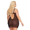 Koszulka babydoll Aldona SoftLine czarna 3XL z stringami