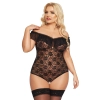 Koronkowe body Kamila SoftLine Collection czarny 2XL