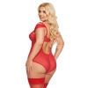 Body erotyczne Dora SoftLine Collection czerwone 2XL