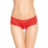 Koronkowe szorty SoftLine czerwone S/M