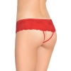 Koronkowe szorty SoftLine czerwone S/M