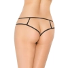 Koronkowe stringi SoftLine Collection 2438 czarne M/L