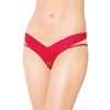 Stringi koronkowe SoftLine 2438 czerwone M/L