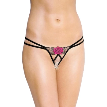 Stringi erotyczne SoftLine 2448 czarne S/L