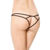 Stringi koronkowe z paseczkami SoftLine 2454 czarne S/L