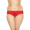 Stringi siateczkowe koronkowe SoftLine 2466 czerwone 3XL