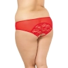 Stringi siateczkowe koronkowe SoftLine 2466 czerwone 3XL