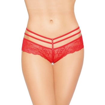 Stringi erotyczne SoftLine 2476 czerwone S/M