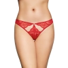 Koronkowe stringi erotyczne SoftLine czerwone M/L