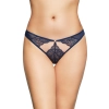 Koronkowe stringi SoftLine 2497 niebieskie M/L