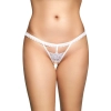 Stringi koronkowe SoftLine Collection biały M/L