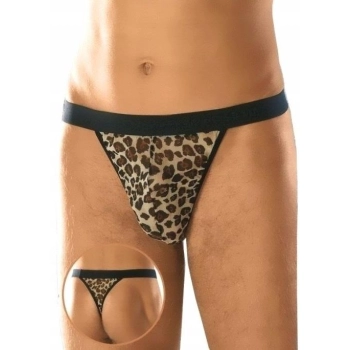Męskie stringi panterkowe SoftLine 4457 S/L