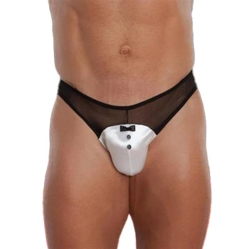 Siatęczkowe stringi SoftLine 4467 białe M/L