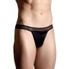 Eleganckie cieniutkie stringi męskie SoftLine 4486 czarne XL