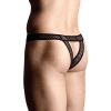Eleganckie cieniutkie stringi męskie SoftLine 4486 czarne XL