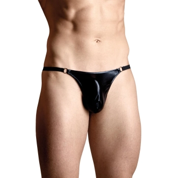 Stringi męskie prowokacyjne SoftLine 4487 czarne S/L