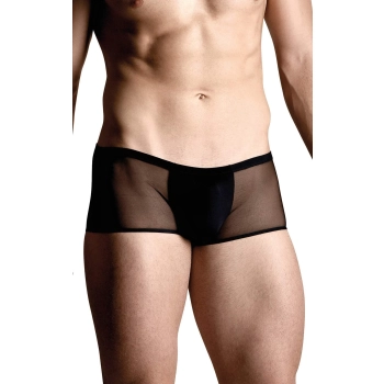 Bokserki męskie z wycięciem na pupie SoftLine Collection czarne M/L