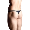 Stringi satynowe z zameczkiem SoftLine 4497 czarne S/L