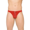 Stringi męskie z błyskawicznym zamkiem SoftLine 4501 czerwone M/L