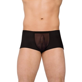 Erotyczne szorty z siateczki SoftLine czarne XL