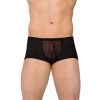 Seksowne szorty z siateczką SoftLine 4505 czarne M/L