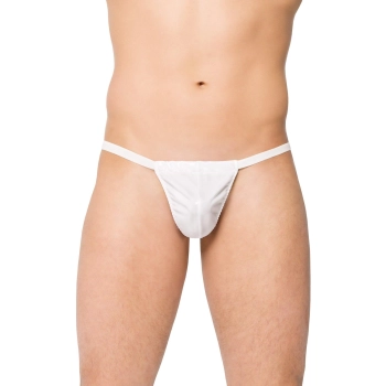 Siateczkowe stringi SoftLine 4506 białe S/L