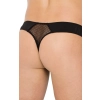 Stringi prowokacyjne siateczkowe SoftLine 4514 czarne XL