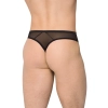 Stringi męskie wycięte SoftLine 4517 czarne XL