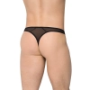Stringi męskie wycięte SoftLine 4518 czarne M/L