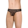 Stringi męskie wycięte SoftLine 4525 czarne M/L