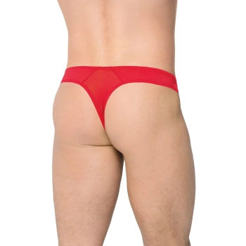 Czerwone wycięte stringi męskie SoftLine 4525 M/L