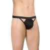 Stringi męskie super wycięte SoftLine 4530 czarne OneSize