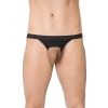 Stringi męskie ze wzorem zebry SoftLine 4532 czarne OneSize