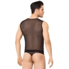 Seksowna koszulka i szorty siateczkowe SoftLine Collection czarne XL