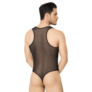 Siateczkowe body SoftLine 4609 czarne XL