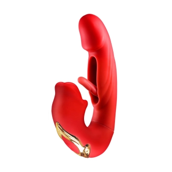 Wibrator króliczek Yoba Kissy 3w1 silikonowy USB 17,6 cm