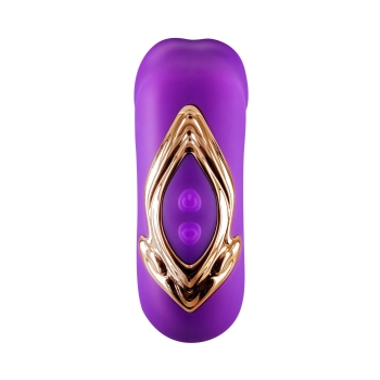 Wibrator króliczek Yoba Kissy 3w1 fioletowy USB 17,6 cm