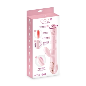 Wibrator króliczek Yoba Cosy podgrzewany różowy USB