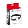 Knebel z metalowym pierścieniem Fetish Tentation czarny 48 mm