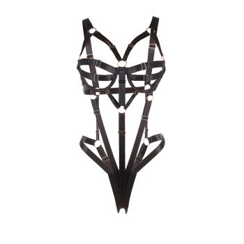 Regulowany body harness Paris Hollywood czarny