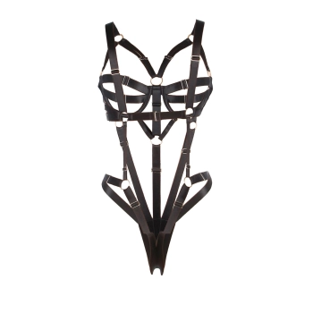 Regulowany body harness Paris Hollywood czarny