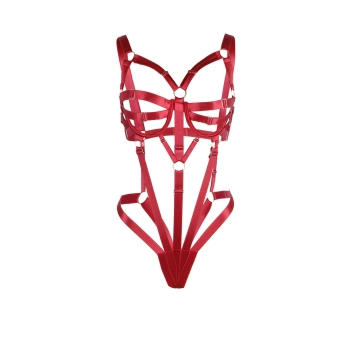 Regulowany body harness Paris Hollywood czerwony