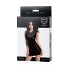 Sukienka wetlook czarna Lulu Glossy XL