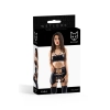 Komplet bielizny Wetlook Glossy Elsa czarny M