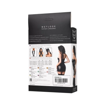 Sukienka Wetlook Glossy Lillie czarna XL